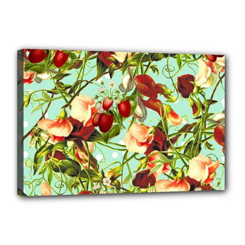 Fruit Blossom Canvas 18  X 12  by snowwhitegirl