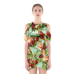 Fruit Blossom Shoulder Cutout One Piece by snowwhitegirl