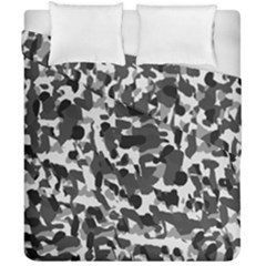 Grey Camo Duvet Cover Double Side (california King Size) by snowwhitegirl