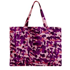 Pink Camo Zipper Mini Tote Bag by snowwhitegirl