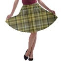 Yellow Plaid A-line Skater Skirt View1