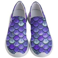 Blue Purple Mermaid Scale Women s Lightweight Slip Ons by snowwhitegirl