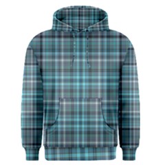 Teal Plaid Men s Pullover Hoodie by snowwhitegirl