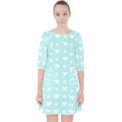 Hearts Dots Blue Pocket Dress by snowwhitegirl