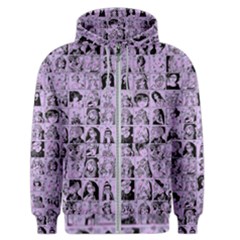 Lilac Yearbok Men s Zipper Hoodie by snowwhitegirl