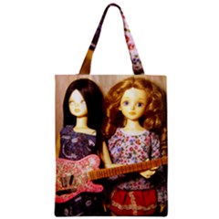 Playing The Guitar Zipper Classic Tote Bag by snowwhitegirl