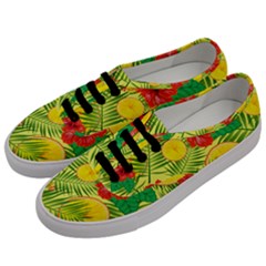 Orange Tropics Yellow Men s Classic Low Top Sneakers by snowwhitegirl