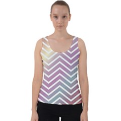 Ombre Zigzag 01 Velvet Tank Top by snowwhitegirl