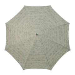 Handwritten Letter 2 Golf Umbrellas by vintage2030