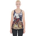 Woman On Bicycle Piece Up Tank Top View1