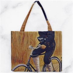 Policeman On Bicycle Mini Tote Bag by vintage2030