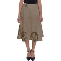 Camera Old Perfect Length Midi Skirt by vintage2030