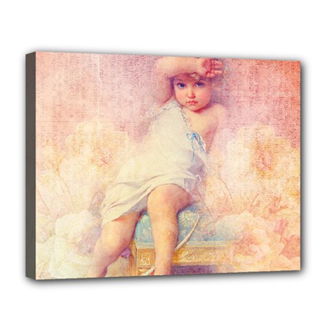 Baby In Clouds Canvas 14  X 11  (stretched) by vintage2030