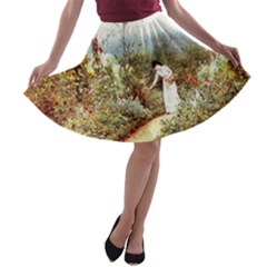 Lady And Scenery A-line Skater Skirt by vintage2030