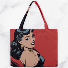 Comic Girl Mini Tote Bag by vintage2030