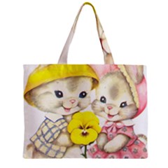 Rabbits 1731749 1920 Zipper Mini Tote Bag by vintage2030