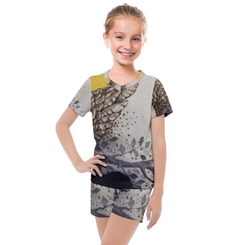 Owl 1462736 1920 Kids  Mesh Tee And Shorts Set by vintage2030