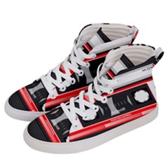 Compact Cassette Men s Hi-top Skate Sneakers by vintage2030