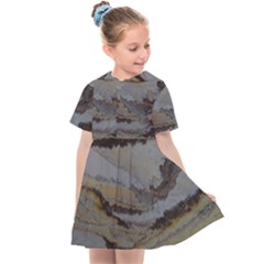 Gold Seam 2 Kids  Sailor Dress by WILLBIRDWELL