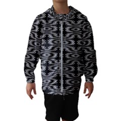 Monochrome Centipede Arabesque Hooded Windbreaker (kids) by linceazul