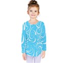 Scribble Reason Design Pattern Kids  Long Sleeve Tee View1