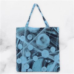 Atomic Blue Grocery Tote Bag by WILLBIRDWELL