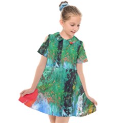 Garden  3 Kids  Short Sleeve Shirt Dress by WILLBIRDWELL