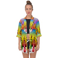 African American Women Open Front Chiffon Kimono by AlteredStates