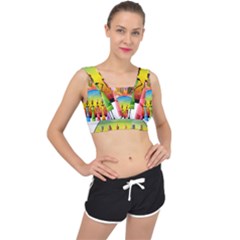 African American Women V-back Sports Bra by AlteredStates