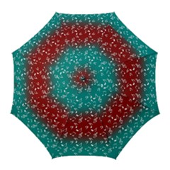 Red Teal Music Golf Umbrellas by snowwhitegirl