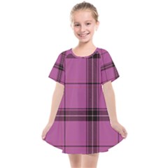 Violet Plaid Kids  Smock Dress by snowwhitegirl