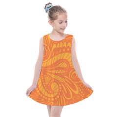 Pop Orange Kids  Summer Dress by ArtByAmyMinori