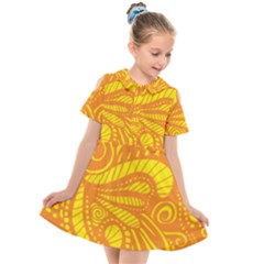 Pop Sunny Kids  Short Sleeve Shirt Dress by ArtByAmyMinori