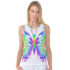 Rainbow Butterfly Women s Basketball Tank Top by amazinganimals