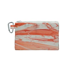 Orange Swirl Canvas Cosmetic Bag (small) by WILLBIRDWELL