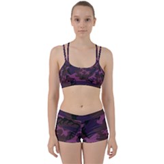 Camouflage Violet Perfect Fit Gym Set by snowwhitegirl