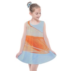 Orange And Blue Kids  Summer Dress by WILLBIRDWELL