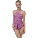 Victorian Pink Ornamental Go with the Flow One Piece Swimsuit View1