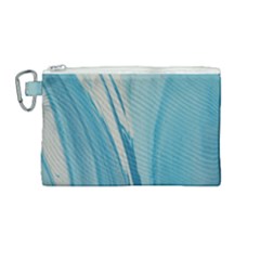 Blue Swirl Canvas Cosmetic Bag (medium) by WILLBIRDWELL