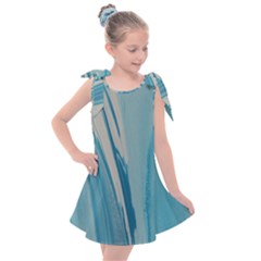 Blue Swirl Kids  Tie Up Tunic Dress by WILLBIRDWELL