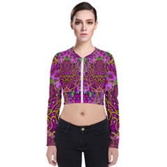 Star Of Freedom Ornate Rainfall In The Tropical Rainforest Zip Up Bomber Jacket by pepitasart