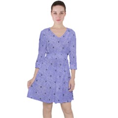 Dot Blue Ruffle Dress by vintage2030