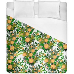 Peach Roses White Duvet Cover (california King Size) by snowwhitegirl