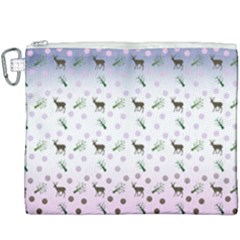 Ombre Deer Pattern Canvas Cosmetic Bag (xxxl) by snowwhitegirl