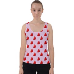 Kawai Hearts Velvet Tank Top by snowwhitegirl