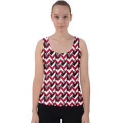 Vintage Camera Chevron Velvet Tank Top by snowwhitegirl