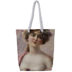 Vintage 1501572 1280 Full Print Rope Handle Tote (small) by vintage2030