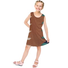 Fabric Textile Texture Abstract Kids  Tunic Dress by Sapixe