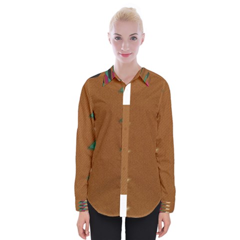 Fabric Textile Texture Abstract Womens Long Sleeve Shirt by Sapixe