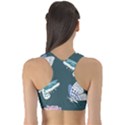 Butterfly Pattern Dead Death Rose Sports Bra View2